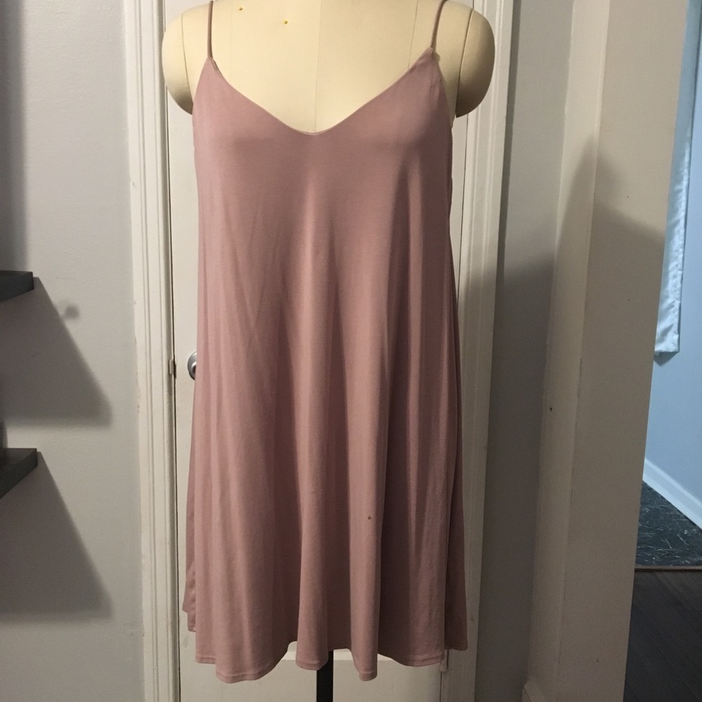 Rose slip dress